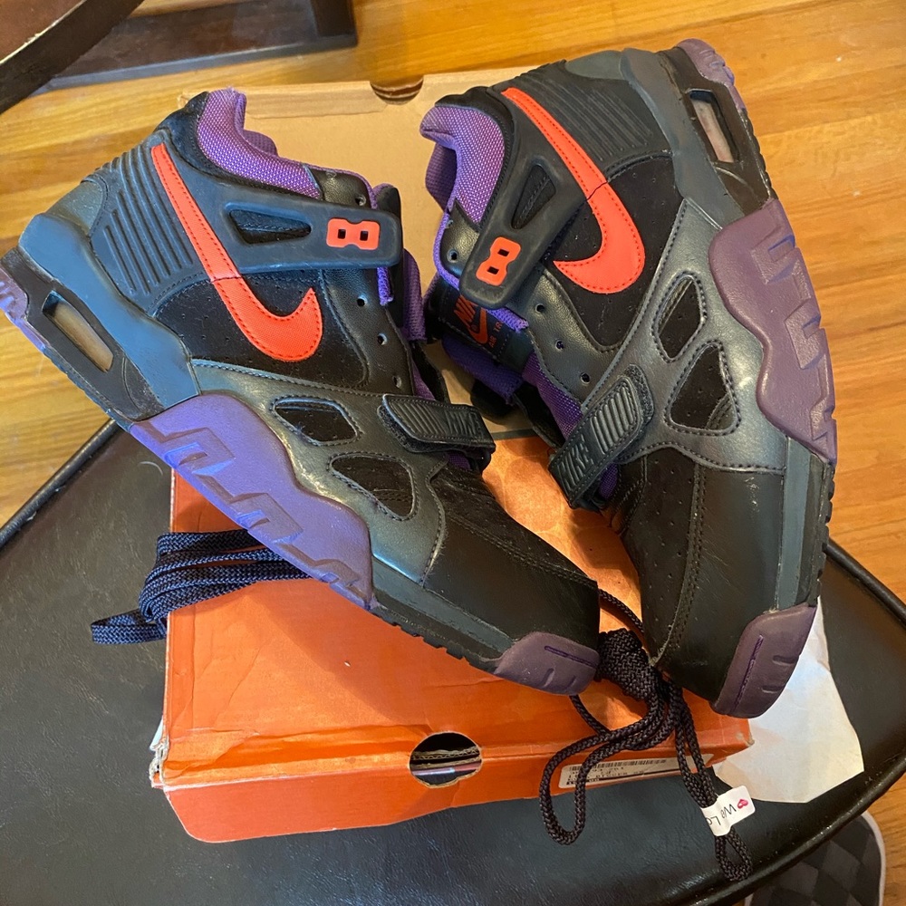 Nike Air Trainer 3; purple, black, orange; size 10